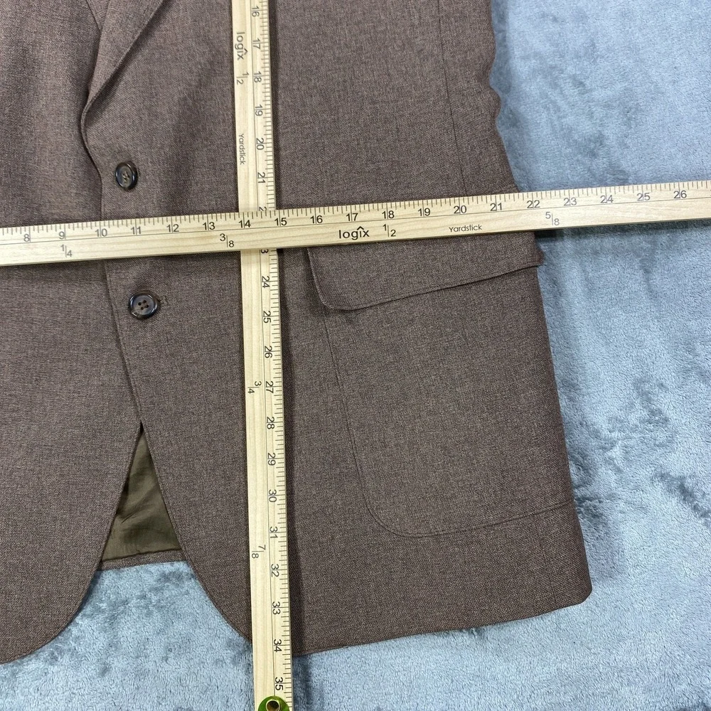 Vintage Levis Action Blazer Jacket Men 46L Brown 80s Classic Ivy Sport Coat Suit